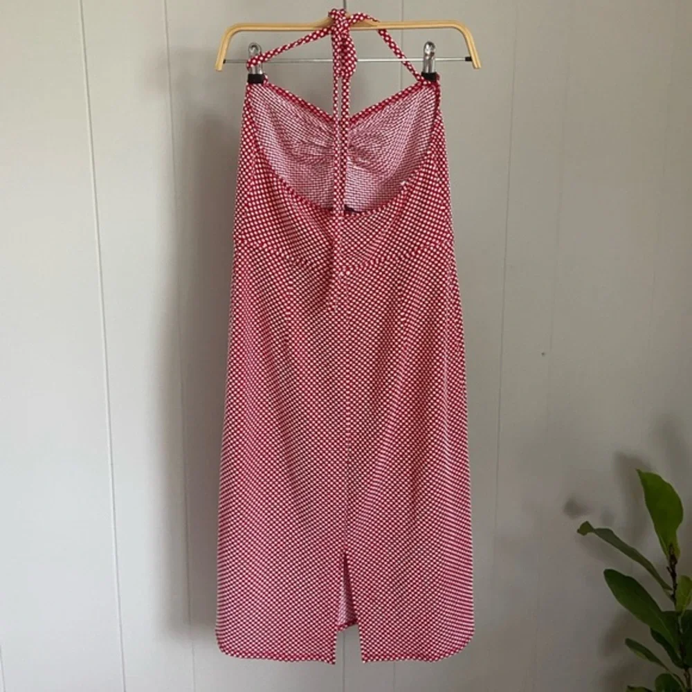 Betsey Johnson UO Exclusive Polka Dot Halter Midi Dress - Picture 5 of 6